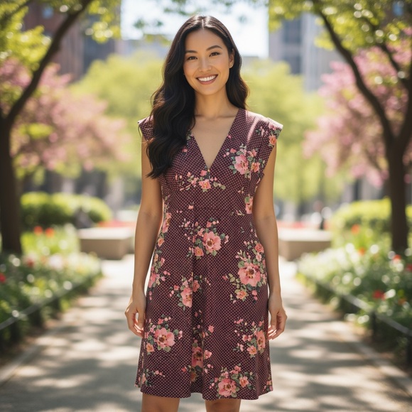 Darling Darlene’s Garments Dresses & Skirts - Low V-neck cut with a fitted body